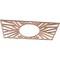 Ekena Millwork Hoover Wood Fretwork Pierced Ceiling Medallion, Cherry, 24"W x 12"H x 8 7/8"ID x 1/4"T CMWP24X12X0250HOCH - alternate 4